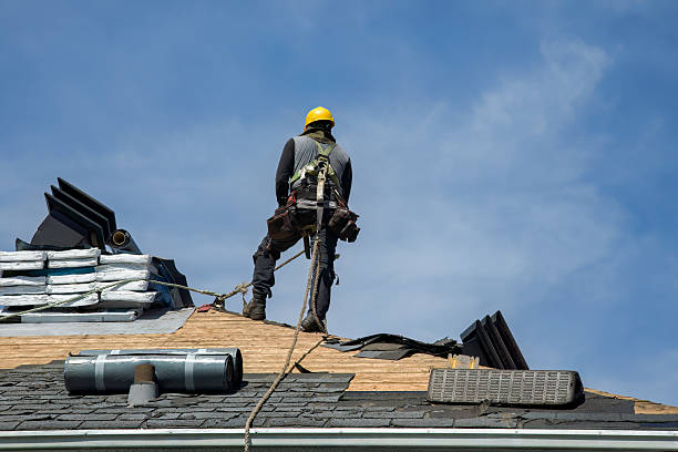 Professional Gutter Installation technician working in Brookville, IN